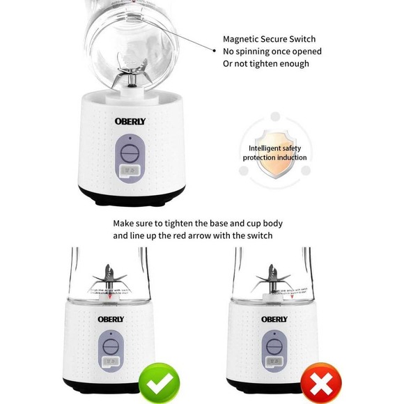 Blender for Shakes and Smoothies, Smoothie Personal Blender with 2000mAh USB - Picture 3 of 7